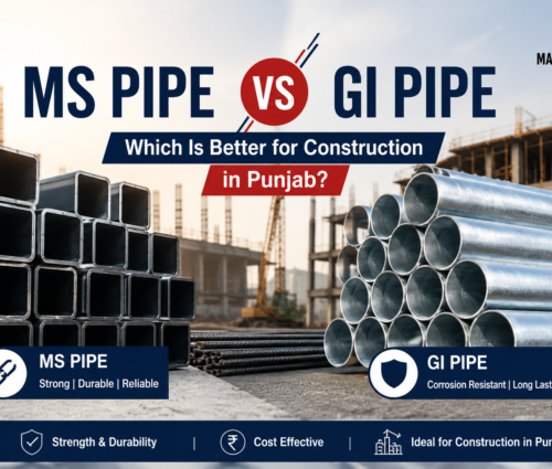 MS Pipe vs GI Pipe: Which Is Better for Construction - Mangla Steels