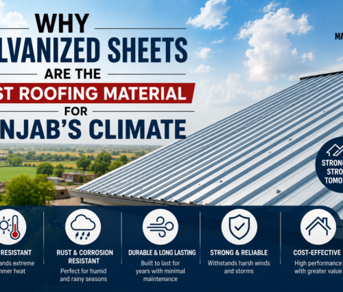 Why Galvanized Sheets Are the Best Roofing Material for Punjab | Mangla Steels