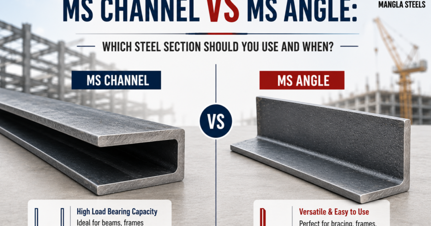 MS Channel vs MS Angle comparison | Mangla Steels