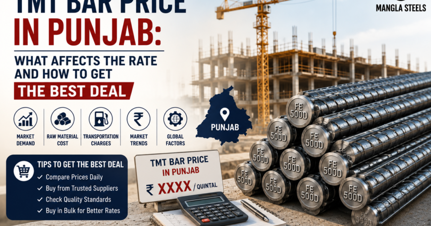 TMT Bar Price in Punjab: What Affects the Rate and How to Get the Best Deal | Mangla Steels