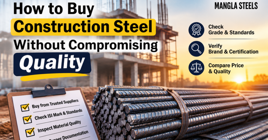 How to Buy Construction Steel Without Compromising Quality - Mangla Steels