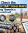 How Do I Check the Quality of TMT Steel Bars Before Using Them in a House Foundation?